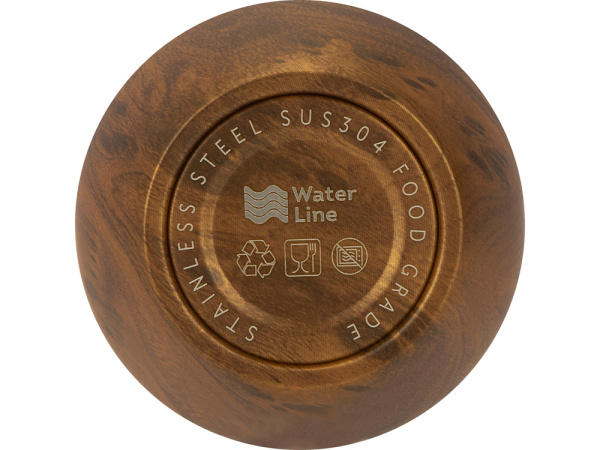 Вакуумная термокружка «Britewood S1», непротекаемая крышка, крафтовый тубус, Цвет дерево