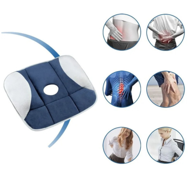 Ортопедическая подушка для разгрузки позвоночника Pure Posture, подушка для сидения