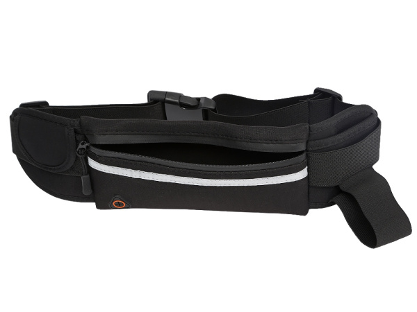 Спортивная сумка с бутылкой для бега «Marathon», Цвет черный