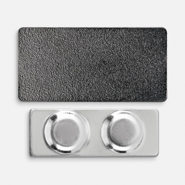 Значок Magnet Matto, серый металлик, 2x4 см