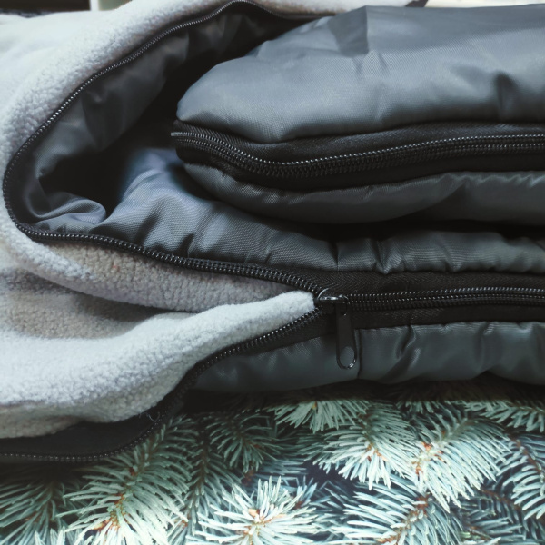 Спальный мешок с подголовником «Big Boy» одеяло Комфорт+ (250*90, до -20С) РБ, цвет Микс