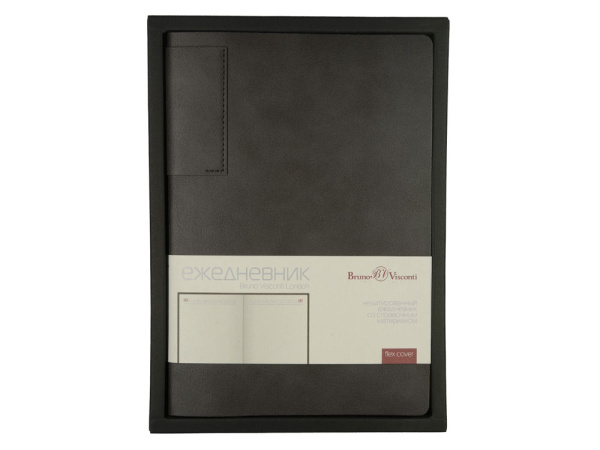 Ежедневник недатированный А5 «London», Цвет серый