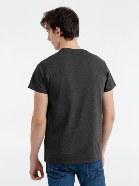 Футболка мужская Regent Fit 150, черный меланж, XS–XXL
