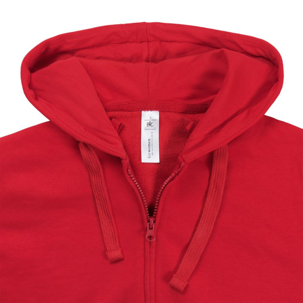 Толстовка женская Hooded Full Zip красная, XS–2XL