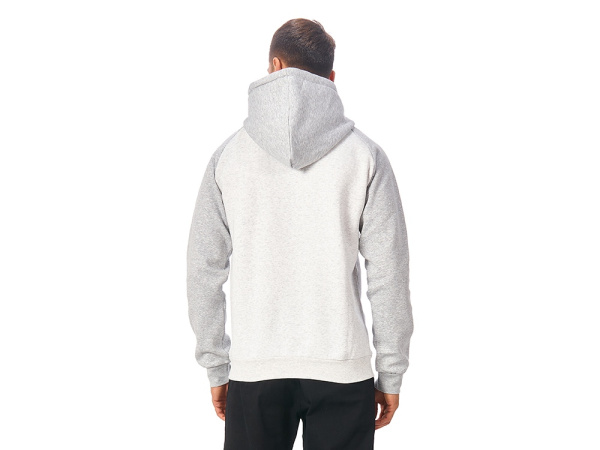Толстовка с капюшоном «Dublin» мужская, Размер S, Цвет белый меланж/серый меланж
