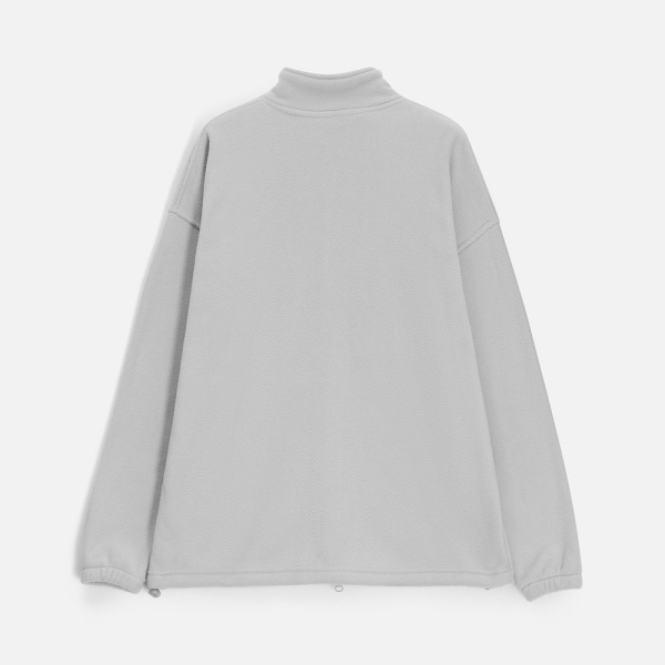 Куртка флисовая унисекс Nebo, светло-серая, S–3XL