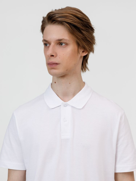 Рубашка поло унисекс Pulse, белая, S–5XL