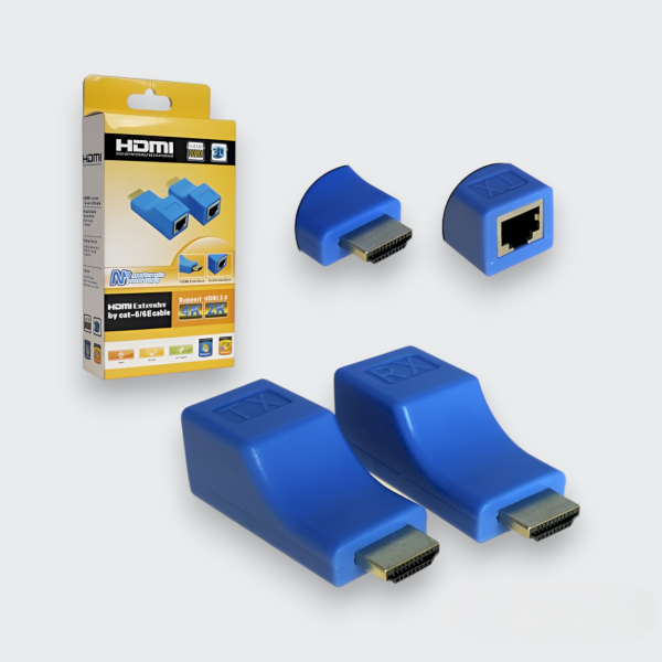 Удлинитель H201 HDMI Extender по витой паре RJ45 30 м / Используется для передачи HDMI сигнала на большие расстояния с помощью кабеля витая пара