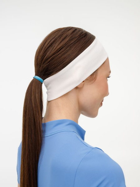 Охлаждающая повязка на голову Cool Head, белая, 22,8х6,35 см