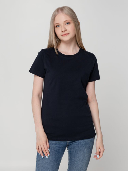 Футболка женская T-bolka Lady, темно-синяя, S–3XL