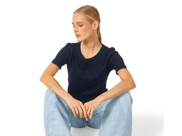 Футболка "Heavy Super Club" женская, Размер M, Цвет темно-синий