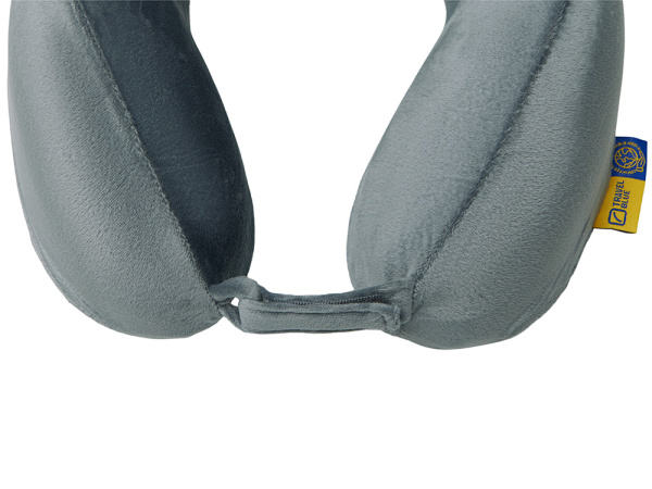 Подушка для путешествий с эффектом памяти «Tranquility Pillow», Цвет серый