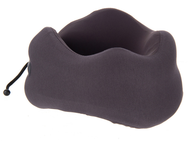 Подушка для путешествий с эффектом памяти «Pillow PRO», Цвет темно-серый