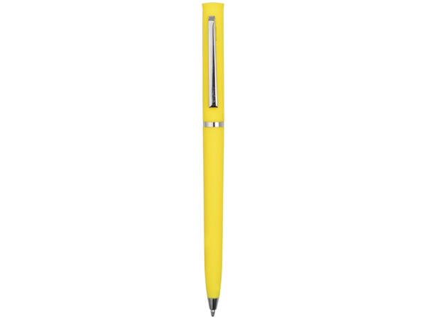 Ручка пластиковая шариковая «Navi» soft-touch, Цвет желтый