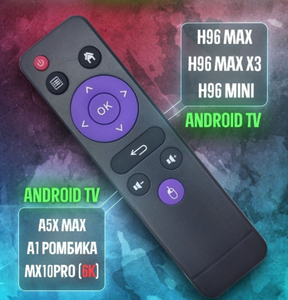 Телевизионная андроид приставка Smart TV H96 Max, Android 9, 4K UltraHD 2G/16Gb с пультом ДУ