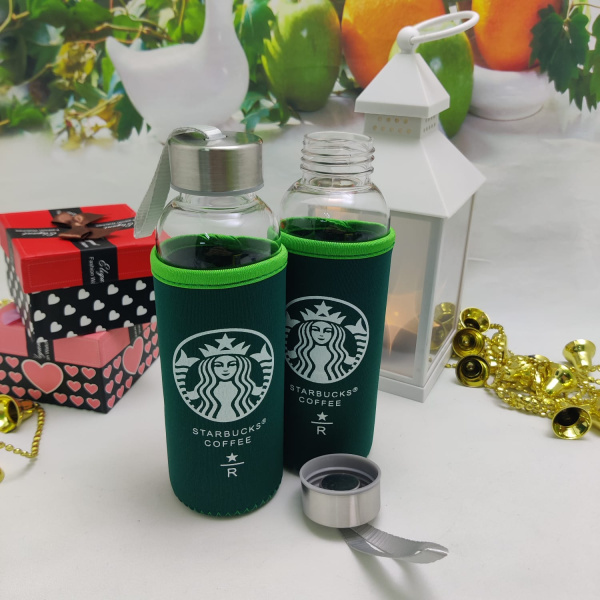 Бутылка для воды Starbucks coffee 300 мл в чехле