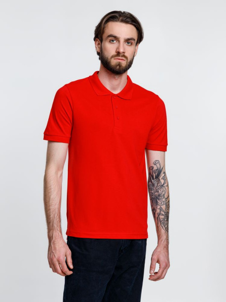 Рубашка поло мужская Adam, красная, S–XXL