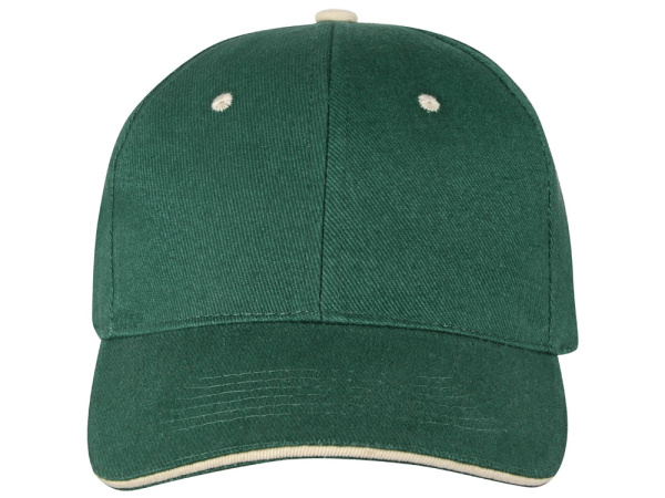Бейсболка «New Castle», Цвет зеленый/натуральный