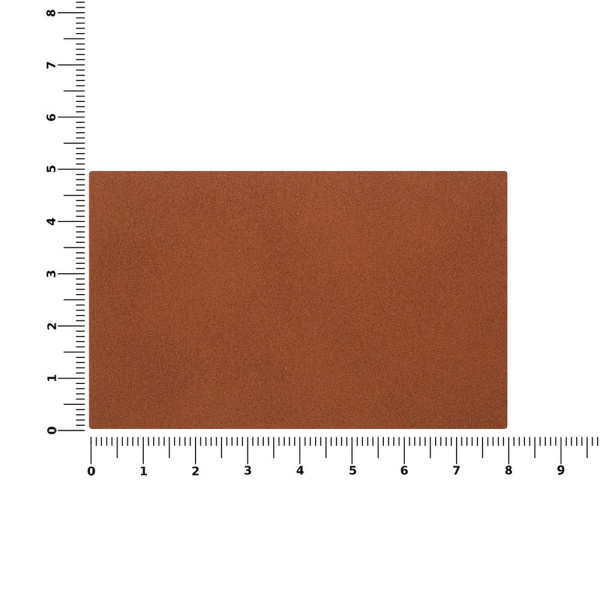 Лейбл Listra Nubuck, XL, коричневый, 5х8 см