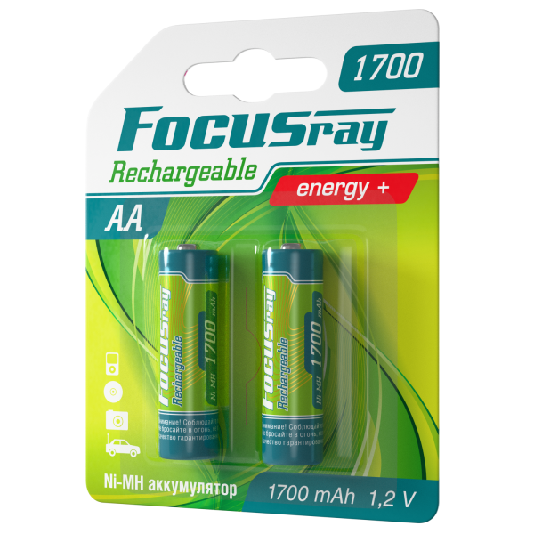 FOCUSray 1700 mAH AA 1/12/144 аккумулятор, шт (2 шт)