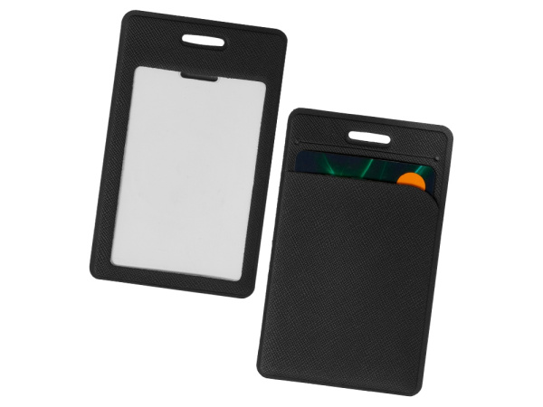 Чехол для пропуска с отделением для карты «Favor», Цвет черный