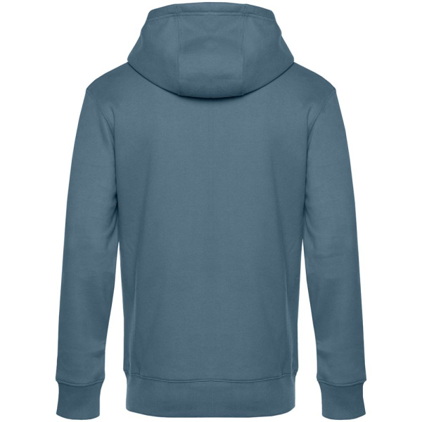 Толстовка с капюшоном унисекс King, серо-синяя, XS–3XL