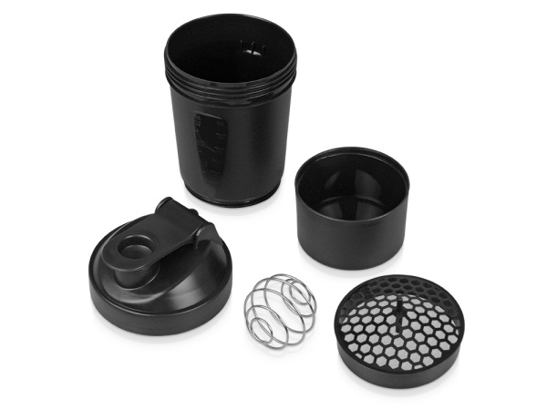 Шейкер для спортивного питания «Level Up», Цвет черный