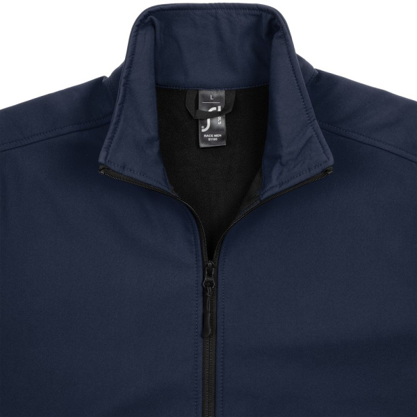 Куртка софтшелл мужская Race Men, темно-синяя, S–3XL