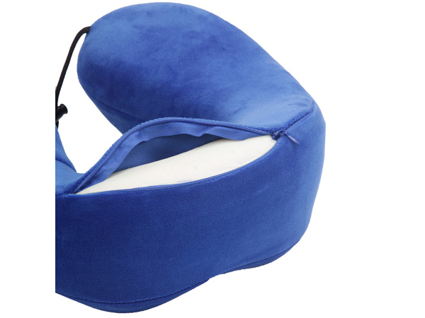Подушка для путешествий с эффектом памяти «Bluewinder», Цвет синий