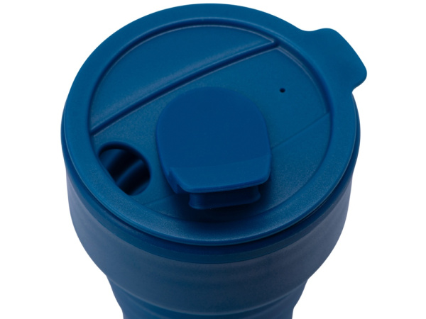 Силиконовый складной стакан «GoCup», Цвет синий индиго