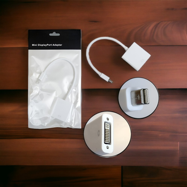 Адаптер H104 Mini DisplayPort-M to DVI-F, черный / Надежное решение для подключения Mini DisplayPort к DVI
