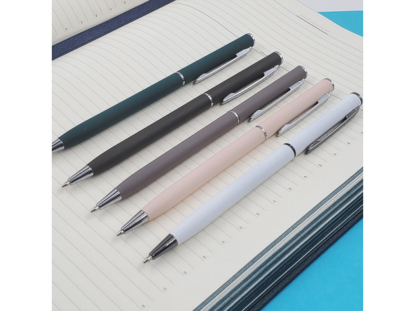 Ручка металлическая шариковая «Palermo», софт-тач, Цвет белый