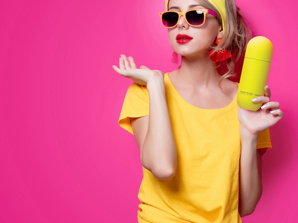 Термос «ORB», Цвет желтый