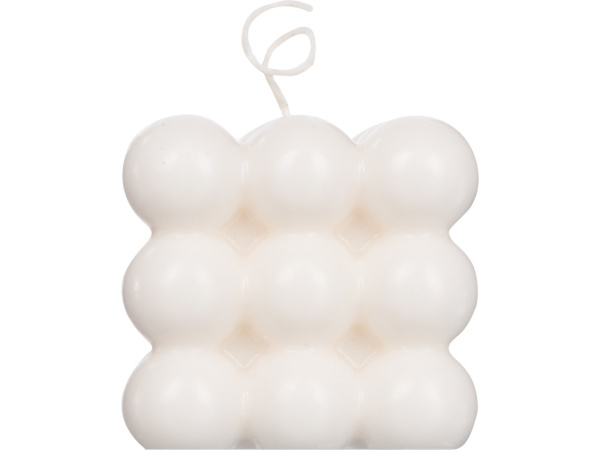 Свеча «Bubbles», без отдушки, Цвет белый
