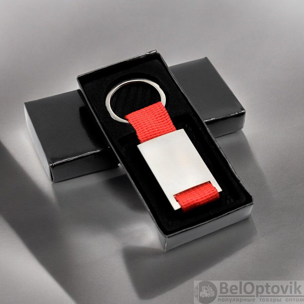 Брелок текстильный с алюминиеовй вставкой Typpo