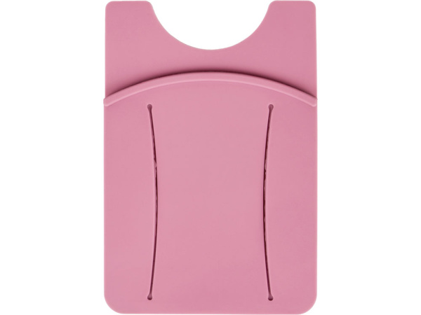 Картхолдер для телефона с держателем «Trighold», Цвет пыльно-розовый