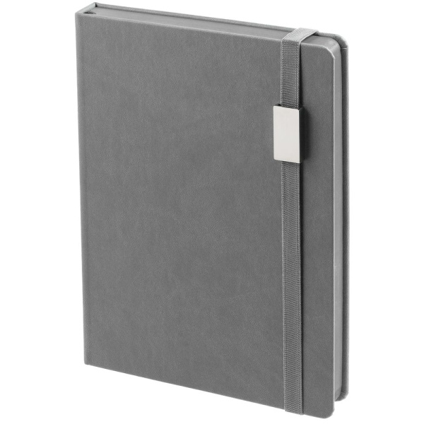 Ежедневник New Factor Metal, серый, 15х20,8х2 см