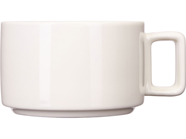 Чайная пара с бамбуковым блюдцем «Sheffield», Цвет белый