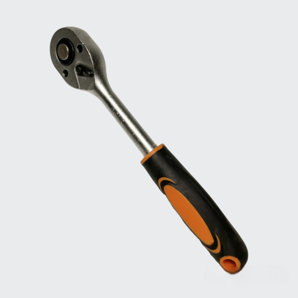 Ключ трещотка 1/2 стальной 255 мм / Эргономичная ручка