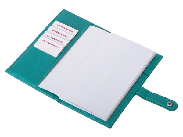 Блокнот-портфолио А6 «Wall Street», Цвет бирюзовый