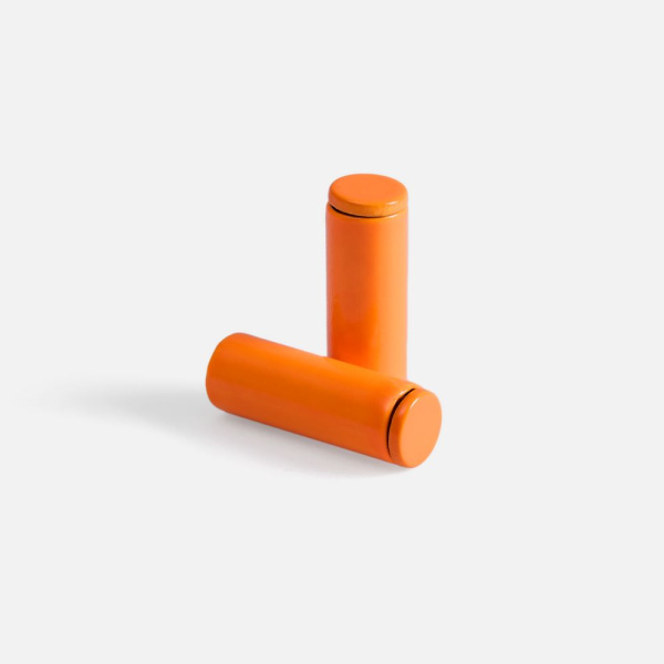Наконечник для шнурка Nozzle, ver.2, оранжевый неон, 0,5x2 см