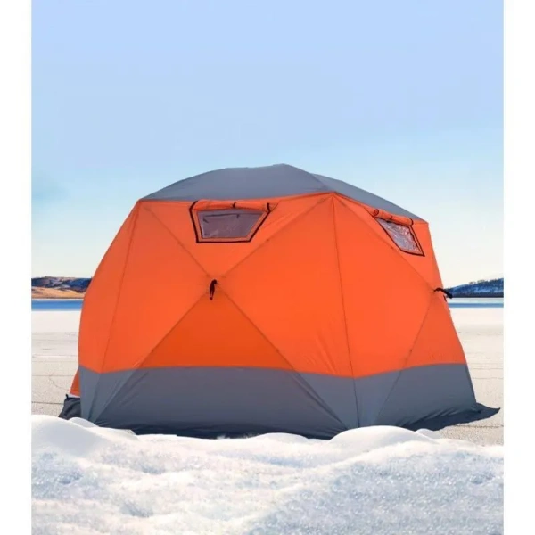 Утеплённая четырёхслойная палатка - куб / Зимняя палатка