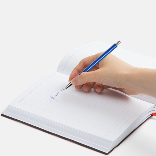 Ручка шариковая Slim Beam, ярко-синяя, 14х0,9 см