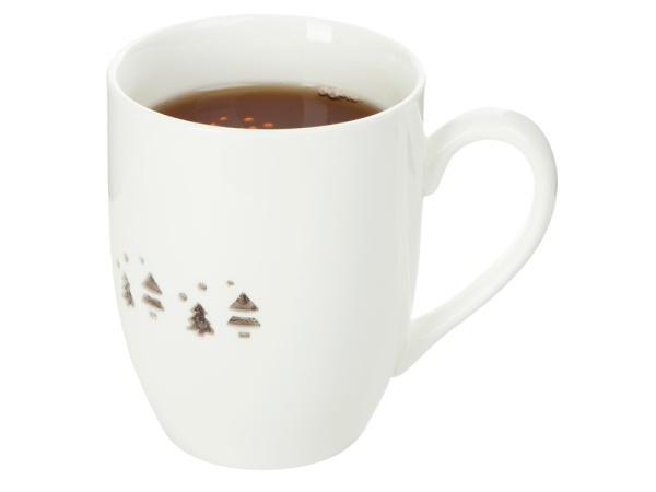 Кружка с прозрачной глазурью «Twinkling Trees», Цвет белый