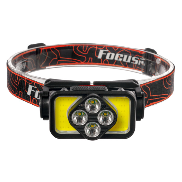 FOCUSray 1304  акку 18650 1200 мАН 3,7V индикатор зарядки,сенсор , диод 4W+2 COB 3W диод1/180, шт