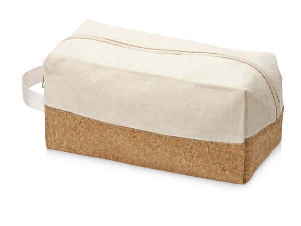 Несессер «Corky» хлопковый с пробковой вставкой, Цвет натуральный