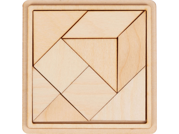 Деревянная головоломка «Танграм», Цвет натуральный