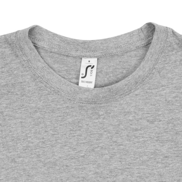 Футболка унисекс Regent 150, серый меланж, XXS–5XL