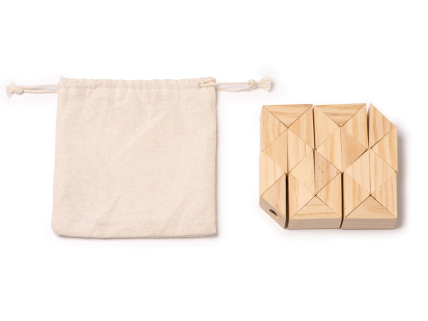 Деревянный пазл-головоломка NOKIT, Цвет бежевый