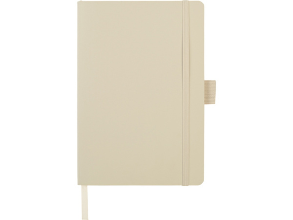 Блокнот А5 в гибкой обложке «Vision 2.0» soft-touch, Размер А5, Цвет бежевый